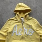 Aeropostale Women's Yellow Hoodie