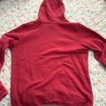 Nike Men's Red and Burgundy Hoodie
